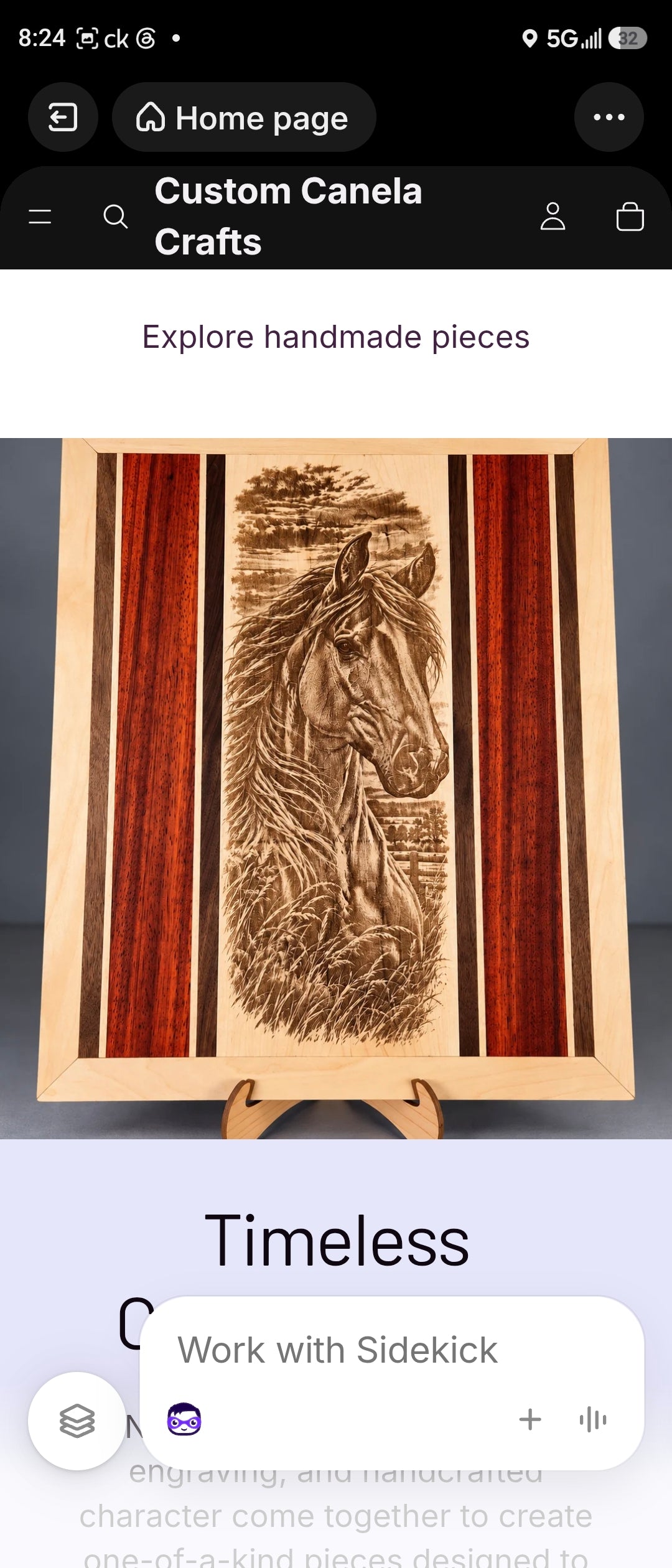 Handcrafted Horse Hardwood Wall Art – Solid Maple, Walnut & Padauk – Ready to Ship