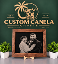 Custom Heirloom Portrait – Laser Engraved Photo & Handcrafted Hardwood Frame