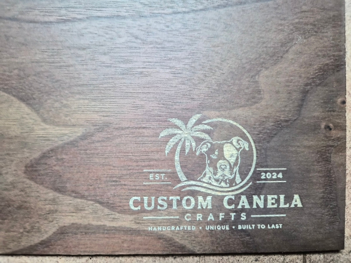 Custom Hunting & Wildlife Portrait – Laser Engraved Photo & Hardwood Frame