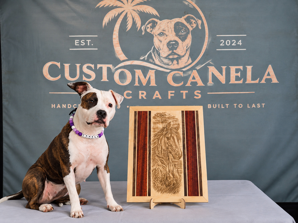 Handcrafted Horse Hardwood Wall Art – Solid Maple, Walnut & Padauk – Ready to Ship