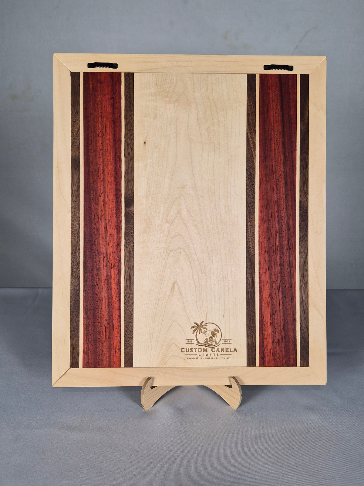 Handcrafted Horse Hardwood Wall Art – Solid Maple, Walnut & Padauk – Ready to Ship