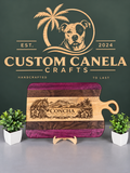 Custom Engraved Hardwood Serving Board – Personalized 14" × 21" Handmade Charcuterie Board