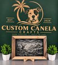 Custom Hunting & Wildlife Portrait – Laser Engraved Photo & Hardwood Frame