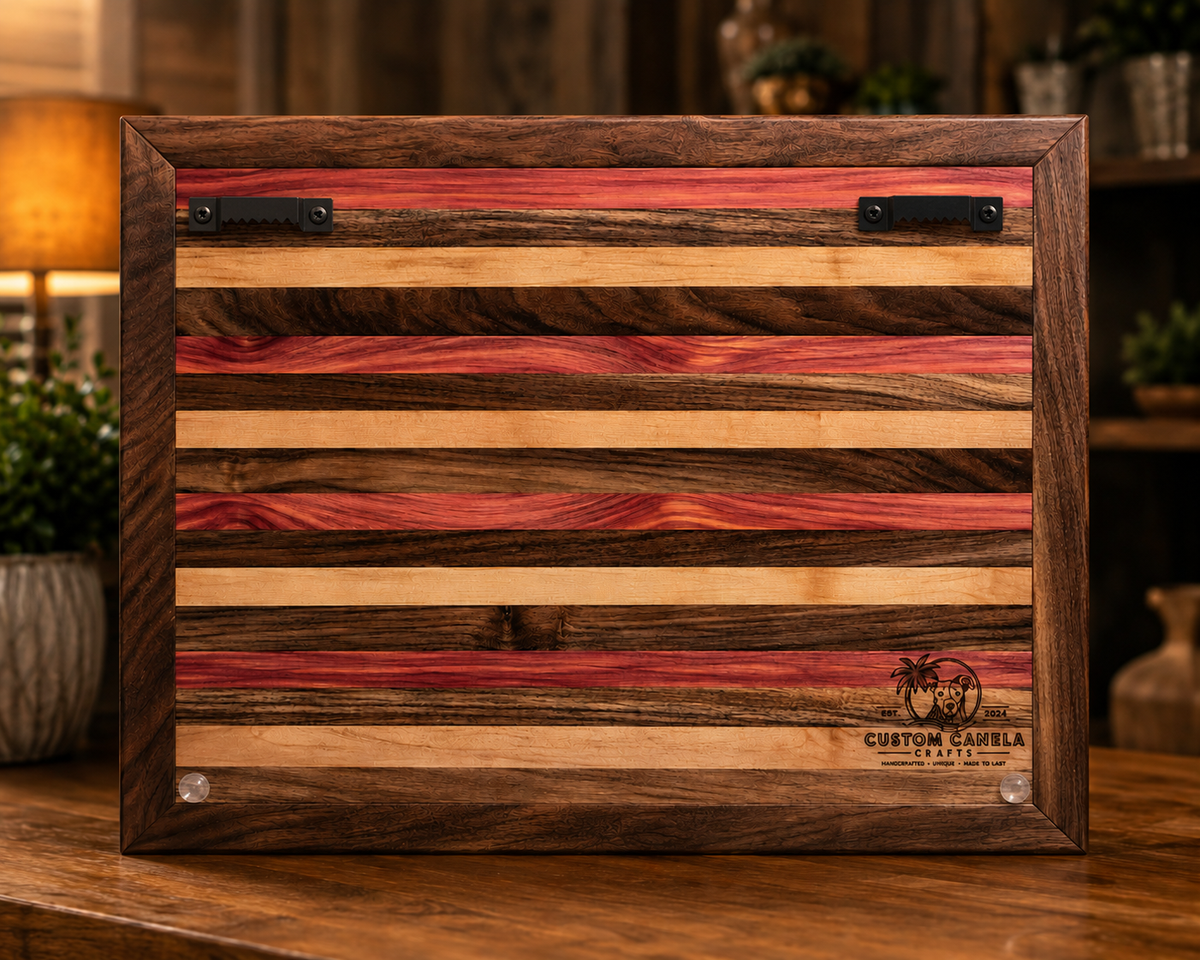 Handmade Wahoo Fish Wall Art – Laser Engraved Hardwood Fishing Decor