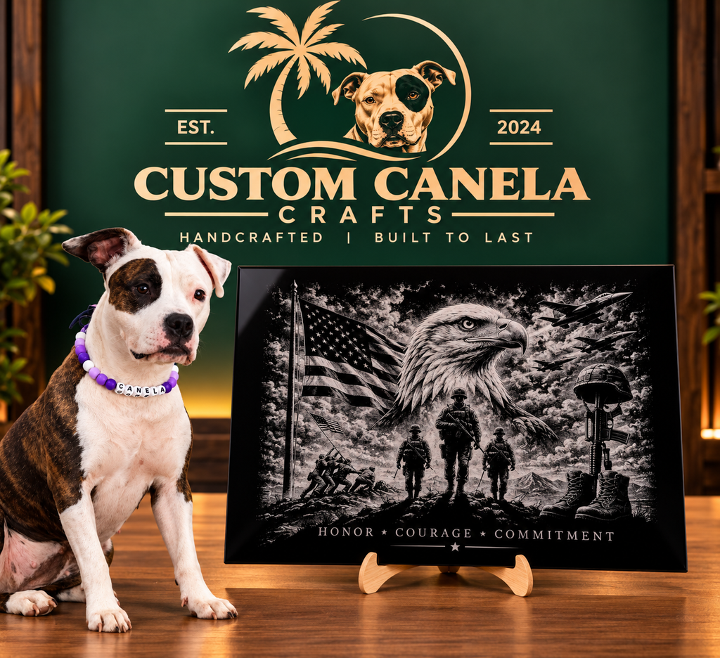 Custom Photo Engraving on Black Acrylic – Personalized Portrait